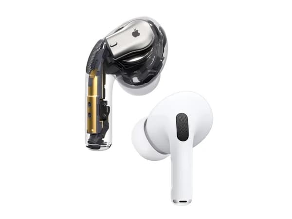 Apple AirPods Pro - 1. generasjon - ekte trådløse øretelefoner med mikrofon. - øretupp - Bluetooth - aktiv støyreduksjon - Hvit | Magsafe ladeveske
