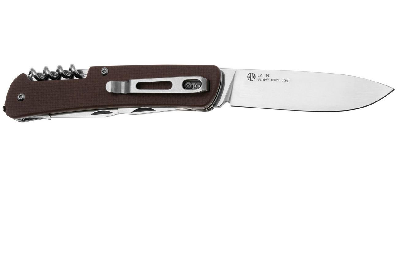 Ruike L21-N 12C27, Brown G10, zakmes