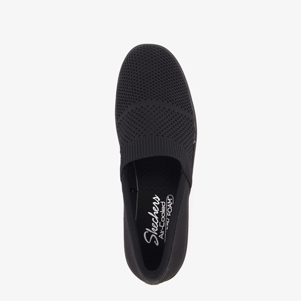 Skechers Pier Lite dames instappers zwart