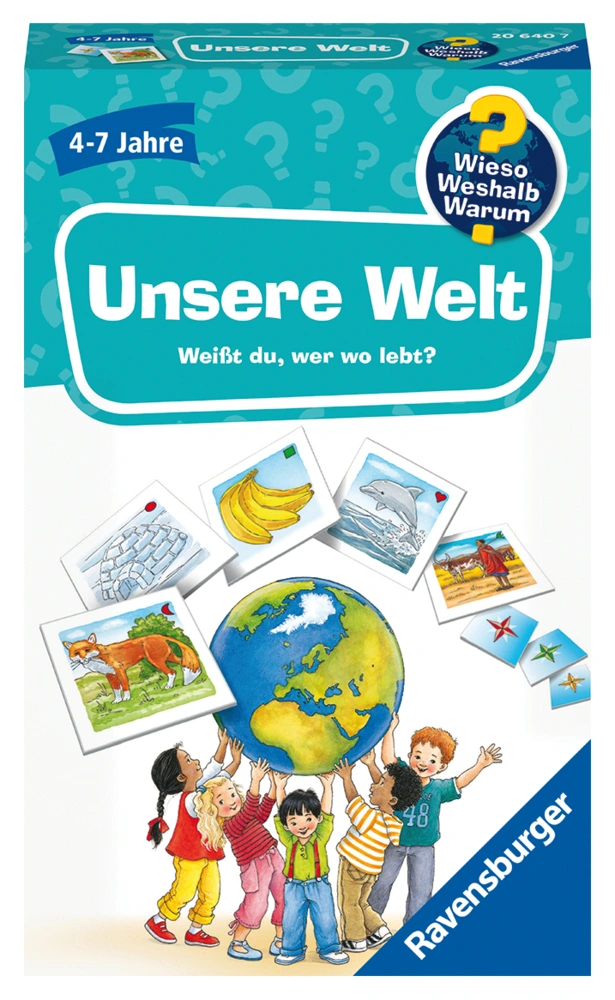 Ravensburger Wieso? Weshalb? Warum? Kinderspiel Unsere Welt, 20640, von 4 bis 7