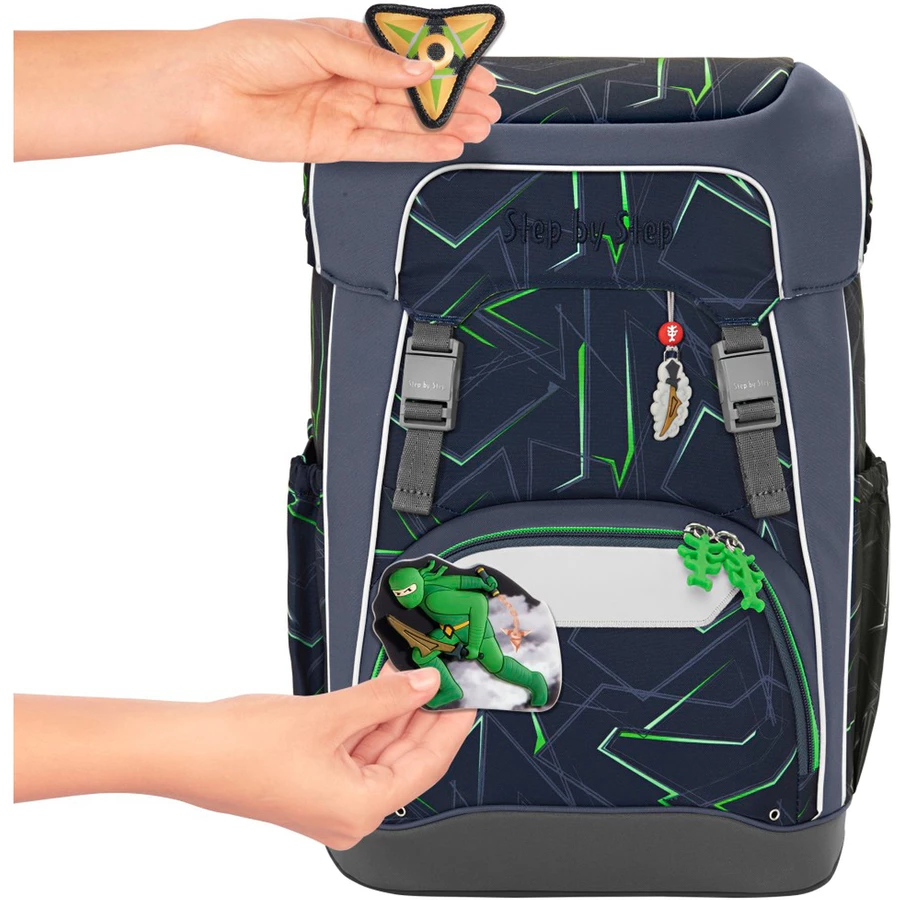 Step by Giant - Schulrucksack Set 5tlg. Ninja Kimo