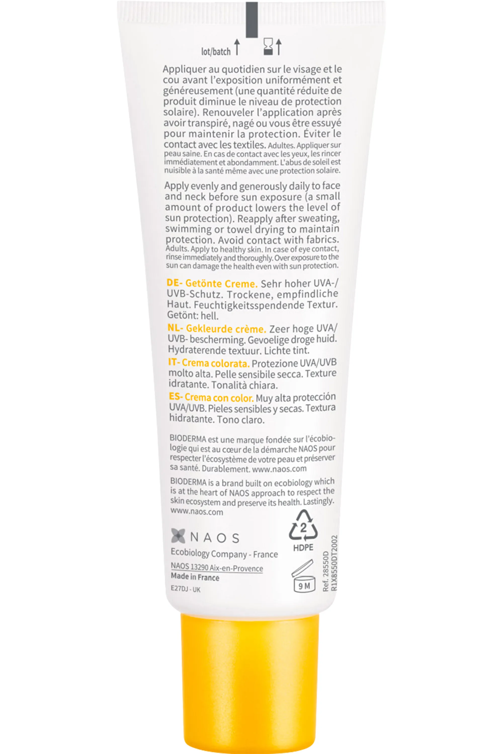 Bioderma Crème solaire teintée claire SPF50+ Photoderm-40 ml
