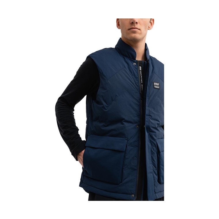 Mountain Works Utility Thermal Vest Dress Blue