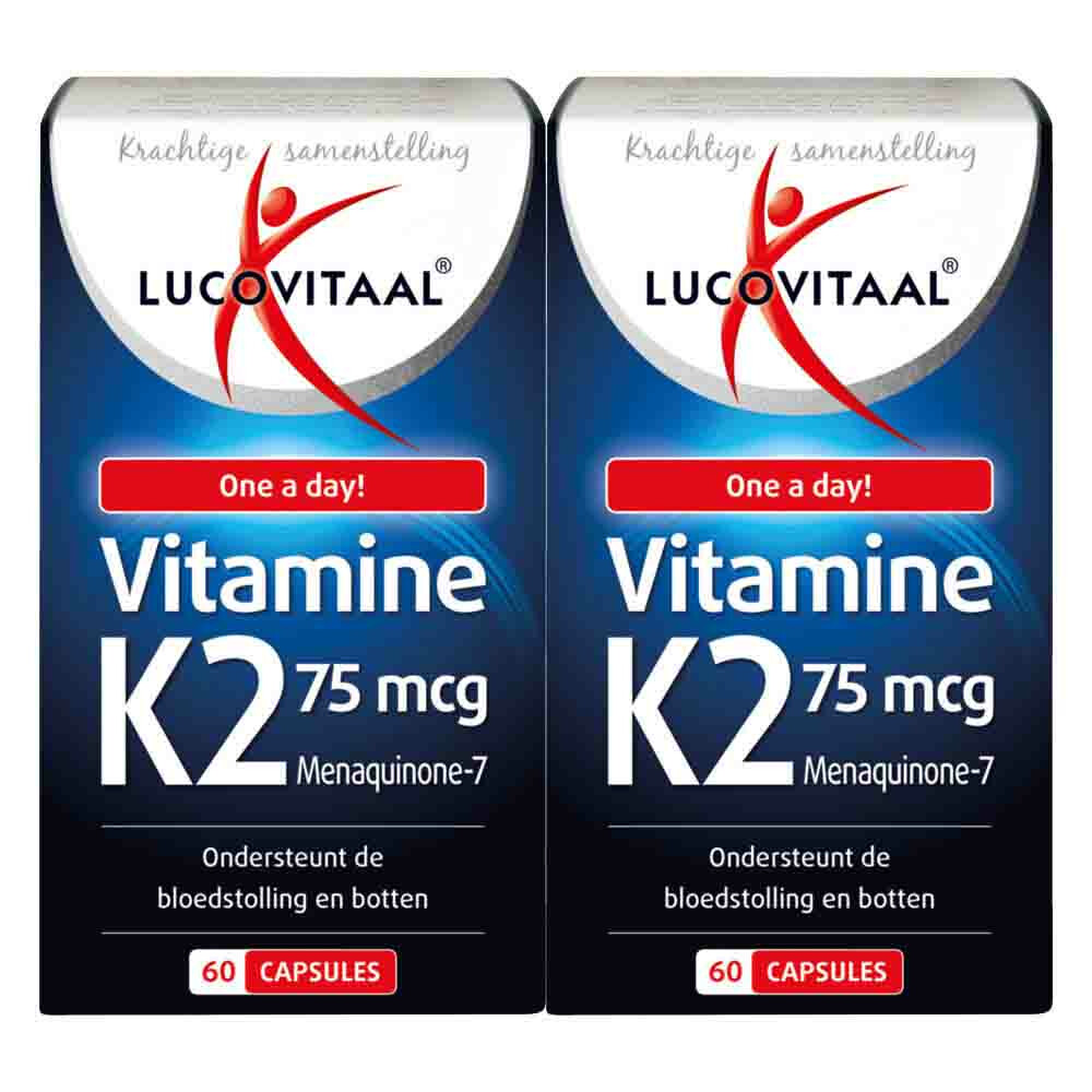 2x Lucovitaal Vitamine K2 75 mcg60 capsules