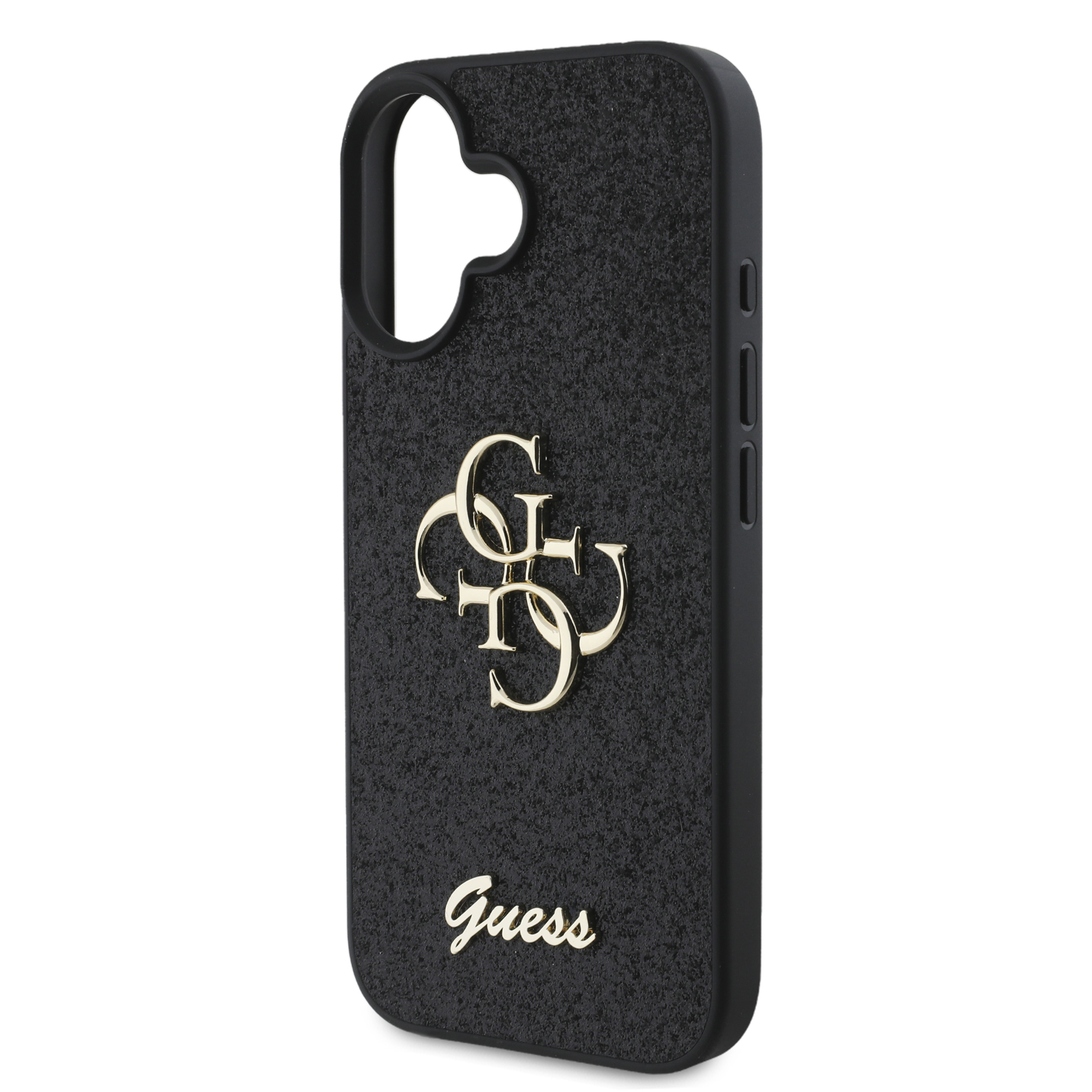 iPhone 16 Hardcase Hülle Fixed Glitter 4G (GUHCP16SHG4SGK) - Schwarz