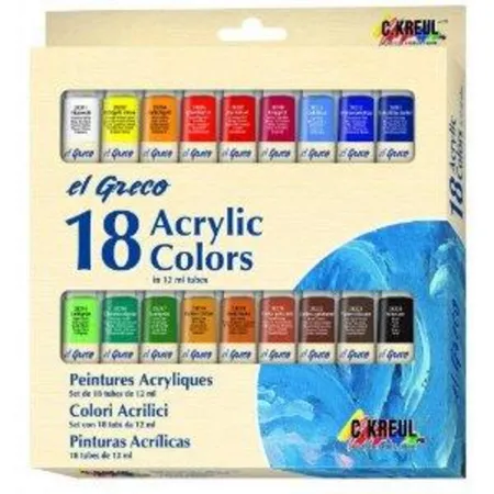 KREUL el Greco Acrylic Set 18 x 12 ml Tuben