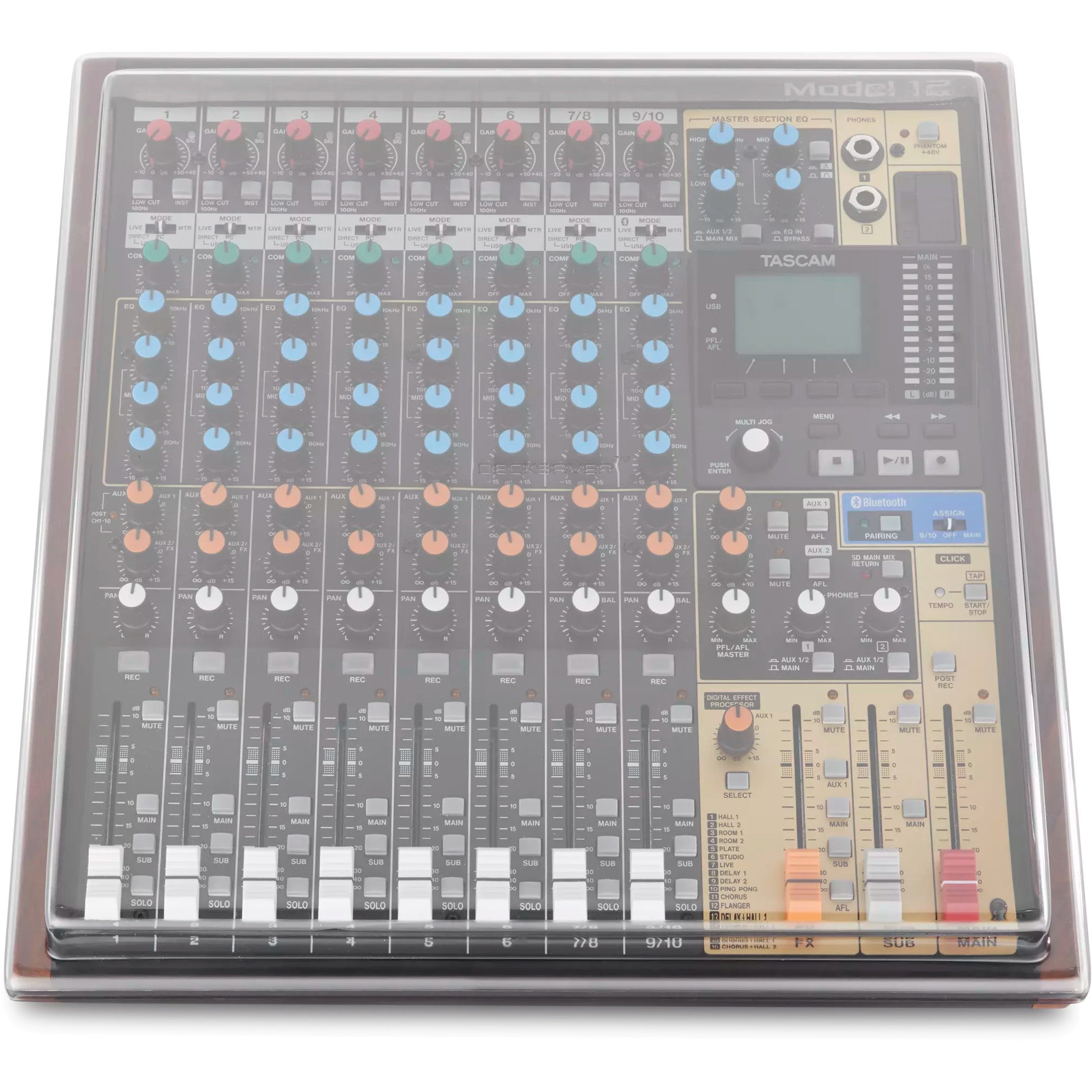 Decksaver stofkap voor Tascam Model 12