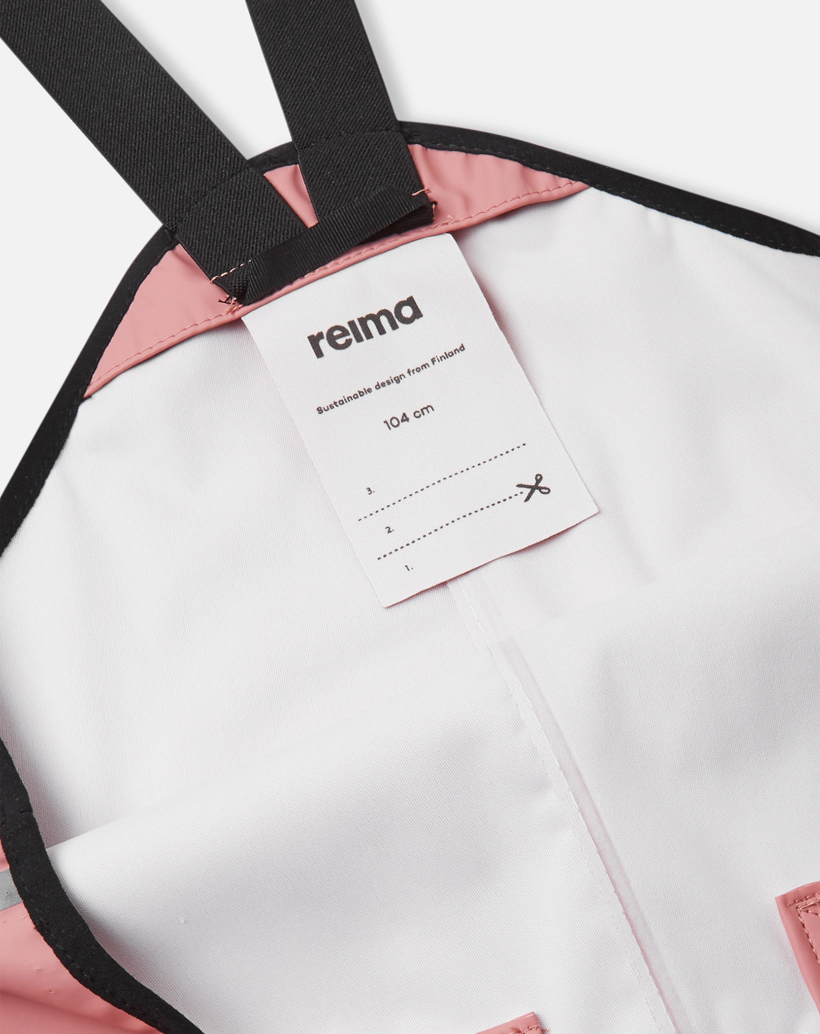 Regenhose LAMMIKKO mit Trägern in rose blush