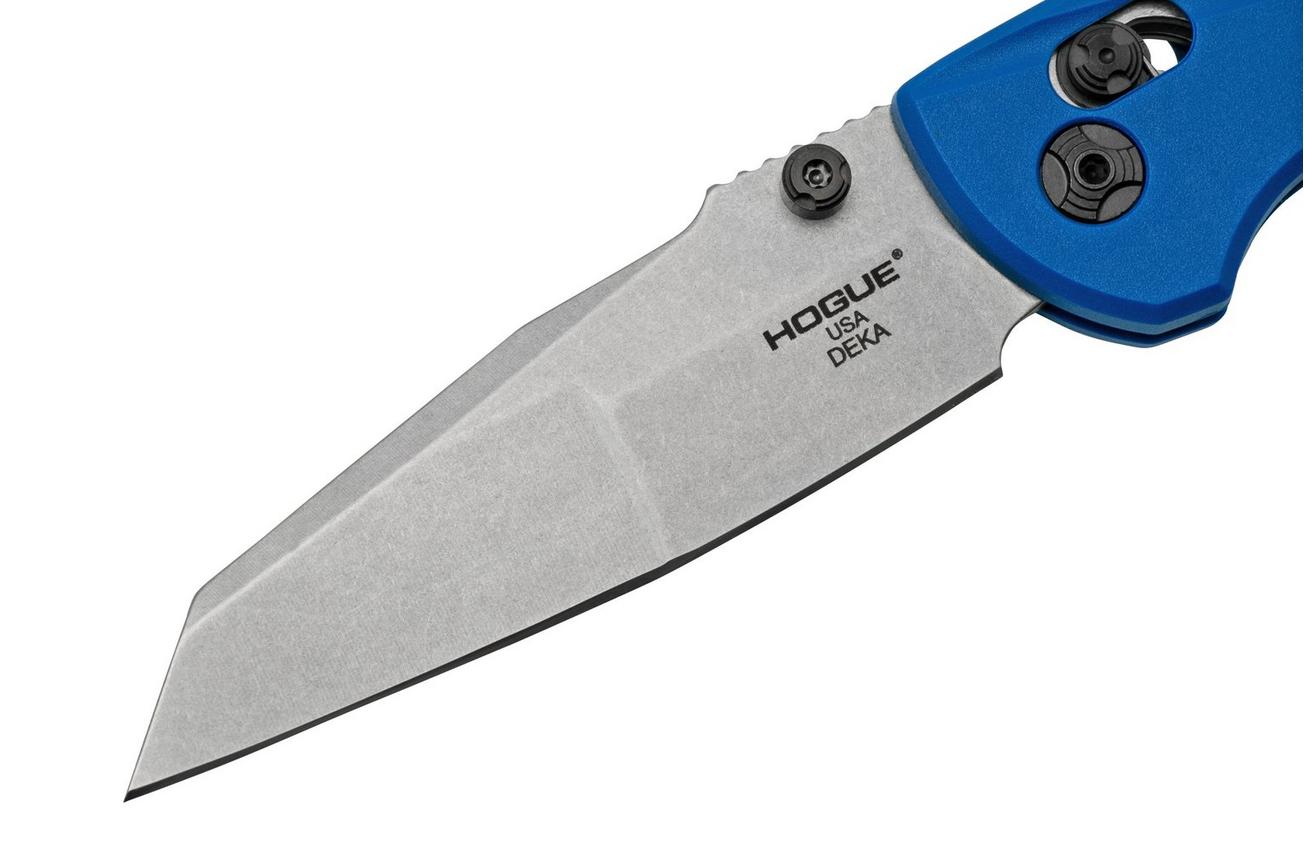 Hogue Deka 24363, Magnacut Wharncliffe Stonetumble Blue Polymer, zakmes