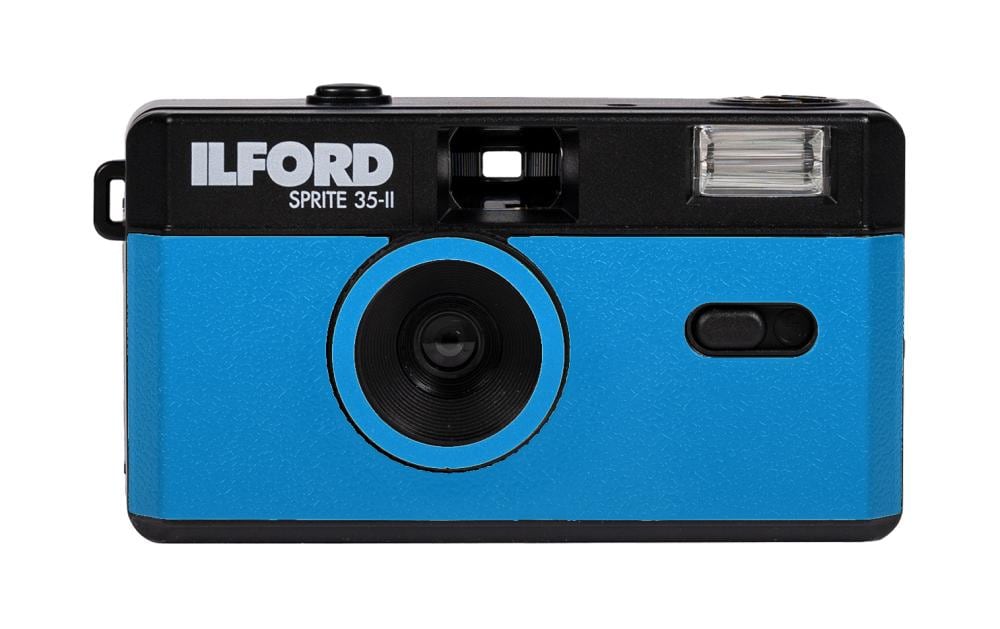Analogkamera Sprite 35-II Blue & BlackKompaktkamera mit Blitz