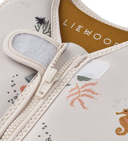 Liewood Schwimmweste - 19-30 kg - Dove - Sea Lebewesen/Sandy