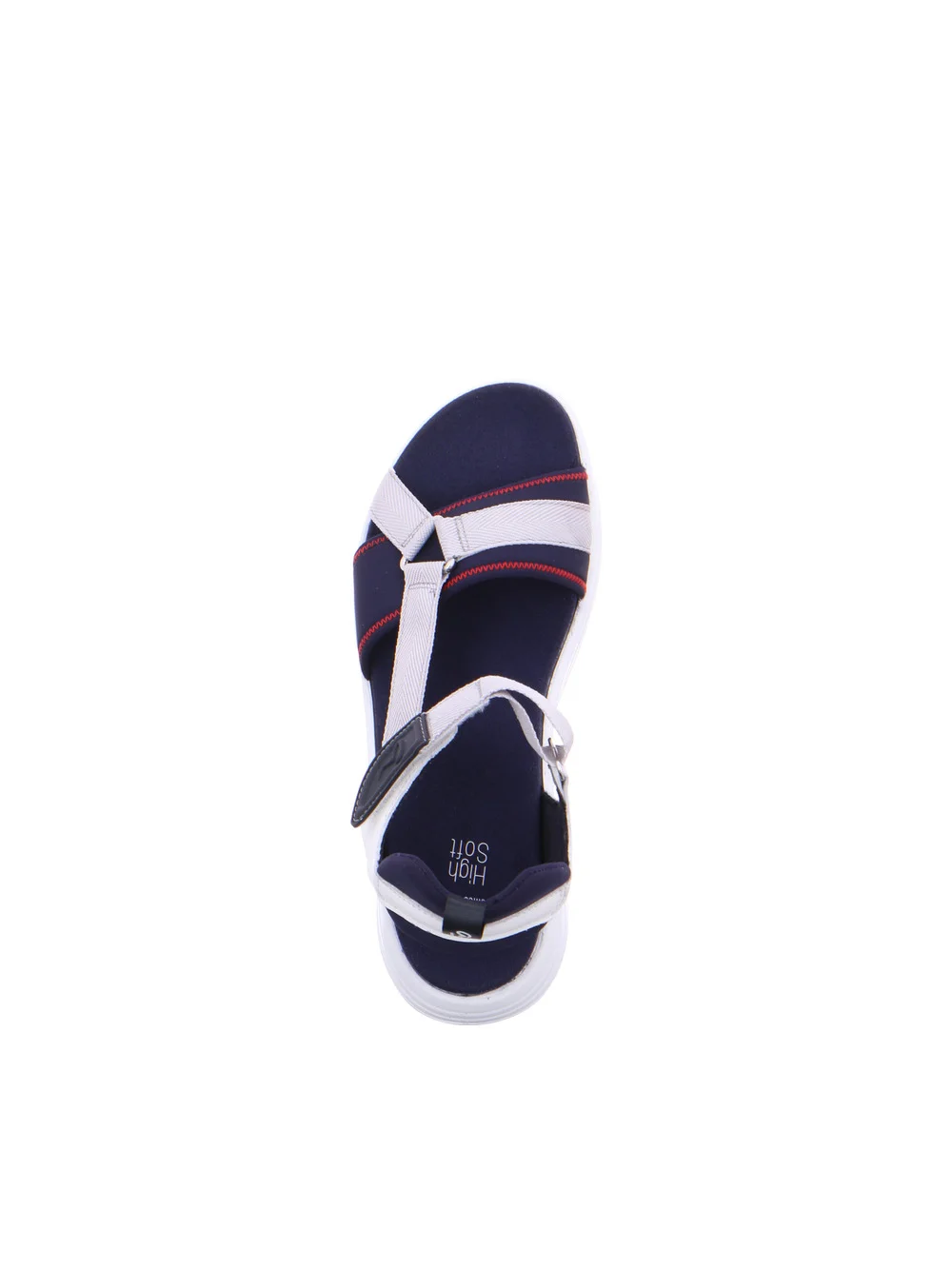 Sandale Panama blau weiß