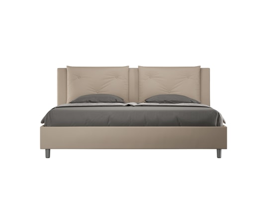 ITYHOME - Lit coffre appia 180x200 similicuir taupe