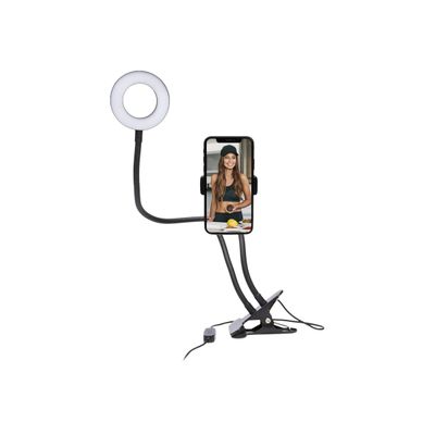 Bigben Vlogging S - kit d'accessoires contenant une pince, un flash et un support smartphone