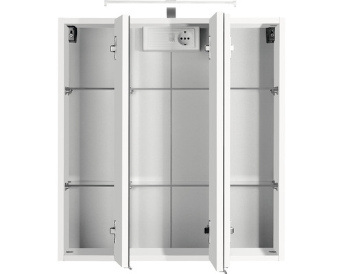 Held Möbel spiegelkast 60 x 20 x 66 cm wit 3-deurs 003