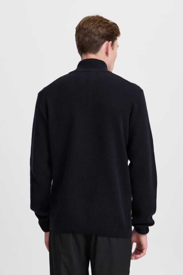 Casual Friday CFKARL halfzip lambswool knit Dark navy
