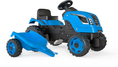 Smoby  Farmer Traktor XL + Tilhenger, Blå