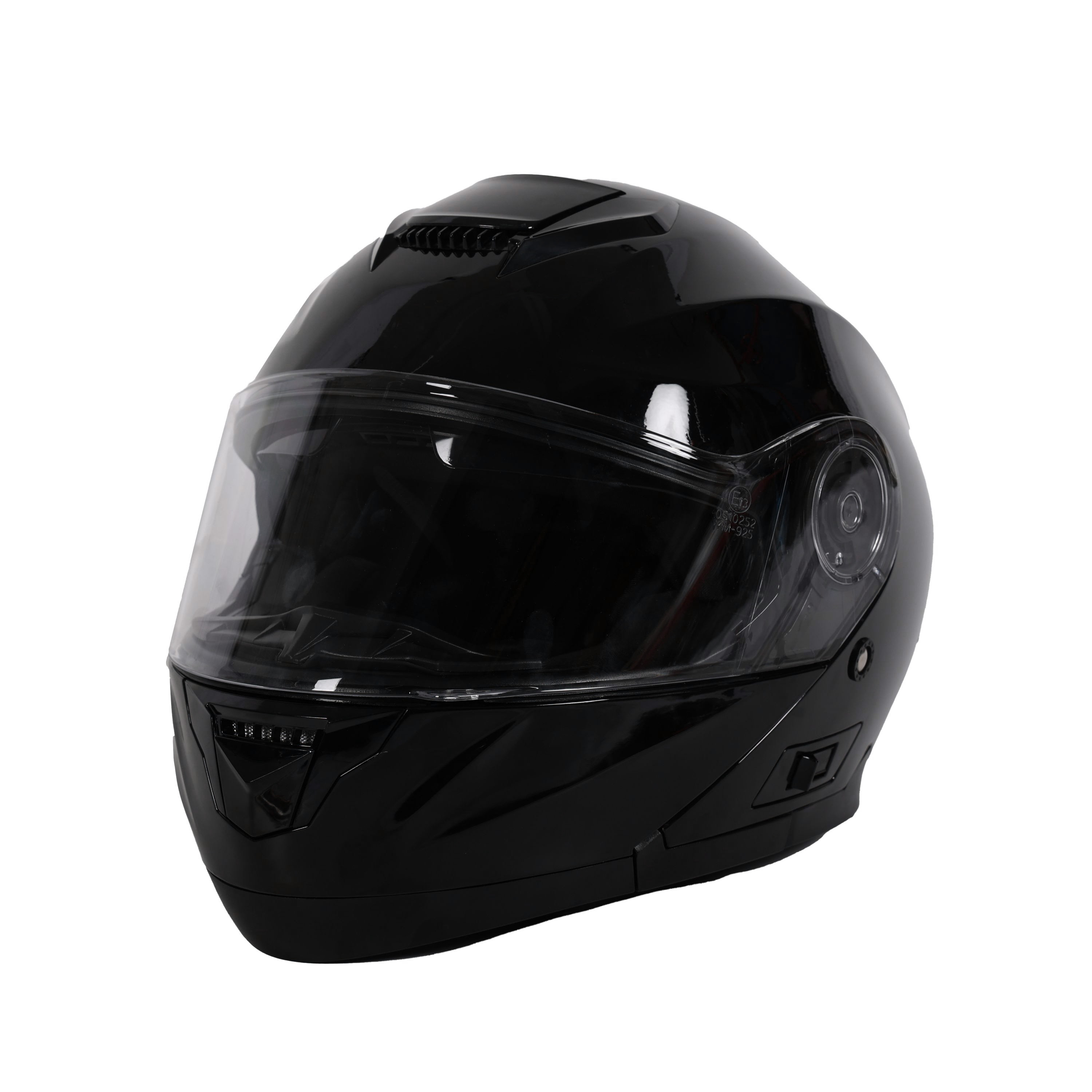 Motorrad Klapphelm schwarz Grösse 61