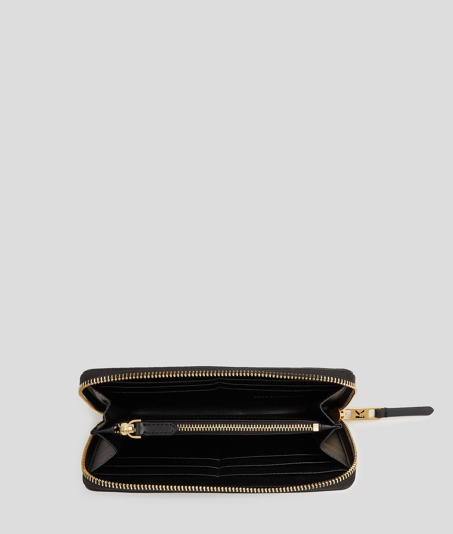 PORTEFEUILLE K/SIGNATURE CONTINENTAL - Noir/Or