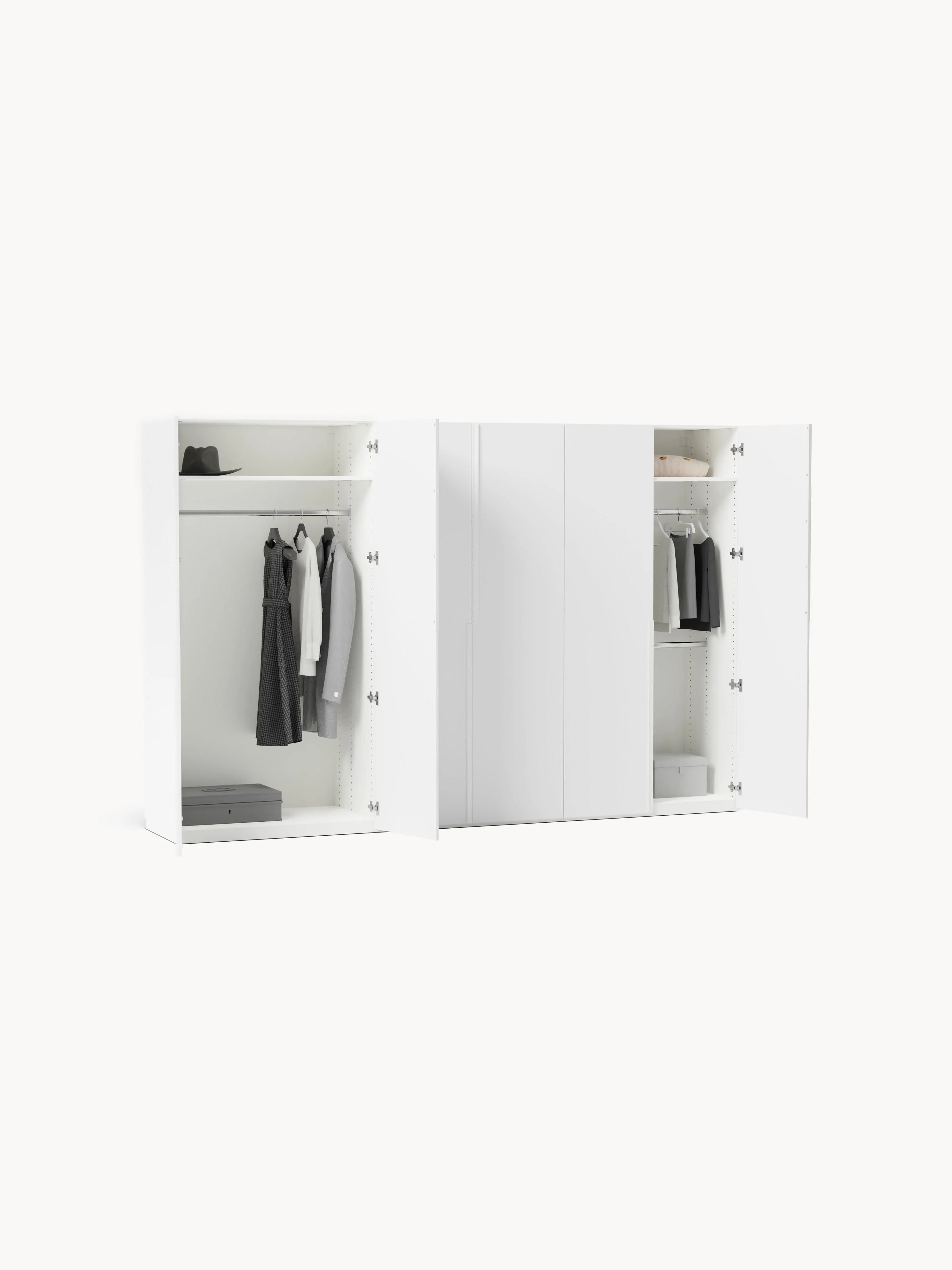 Modulaire draaideurkast Leon, 300 cm breed, diverse varianten
