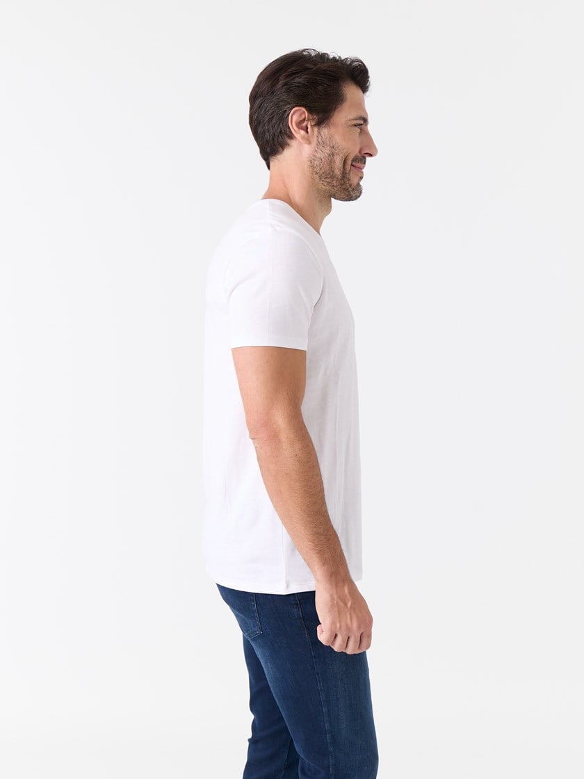 Rizzo v-hals t-skjorte Bright White