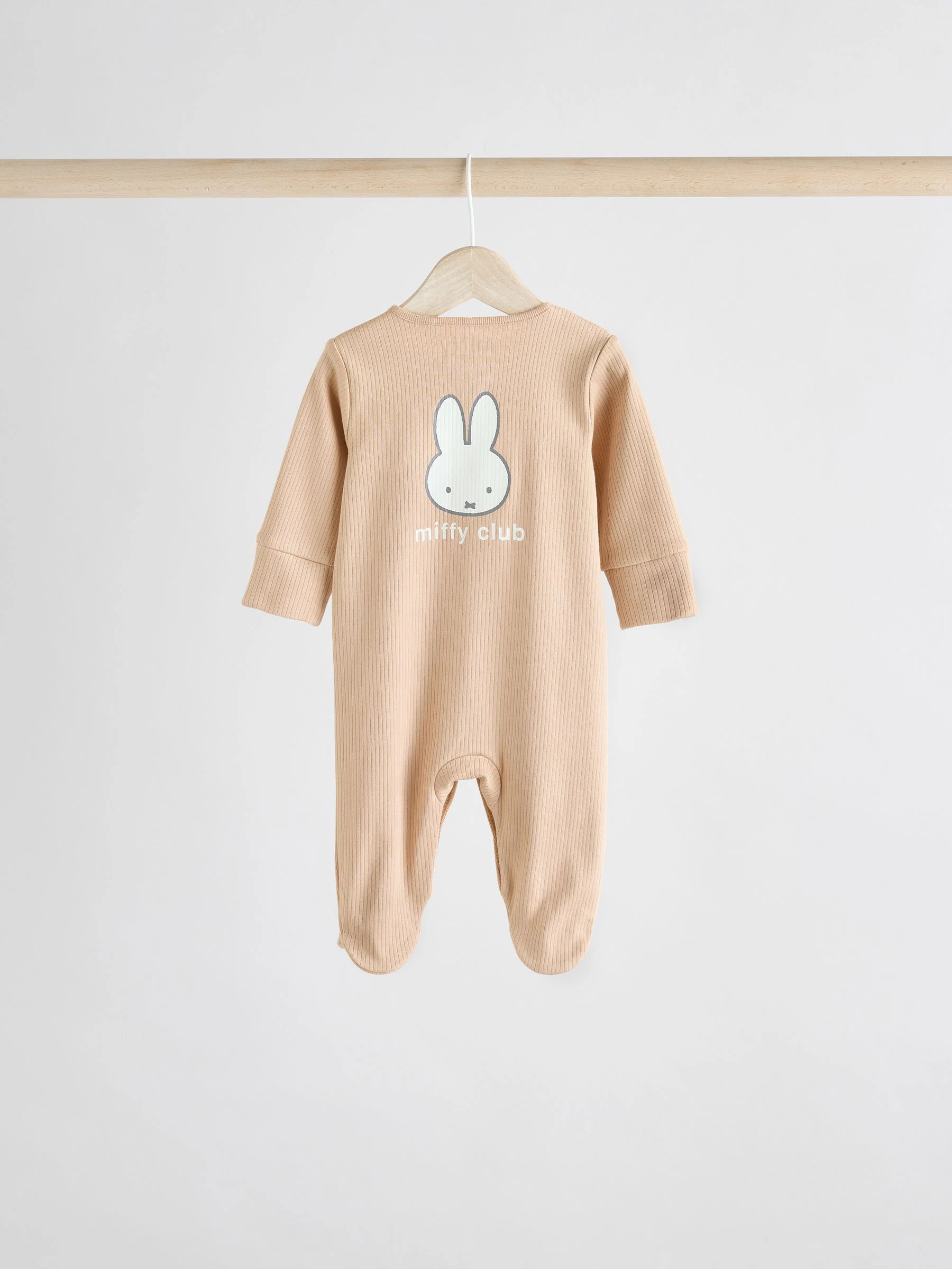 Neutraal - Miffy Baby Slaappakken 3 Verpakking (0mnd -2jr)