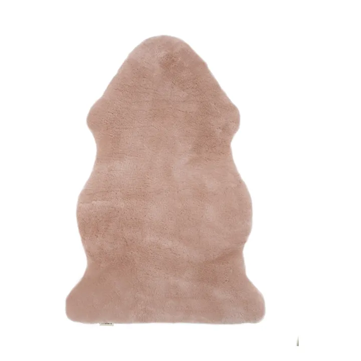 BINIBAMBA Peau de mouton poil court - 98x62 cm | Rose