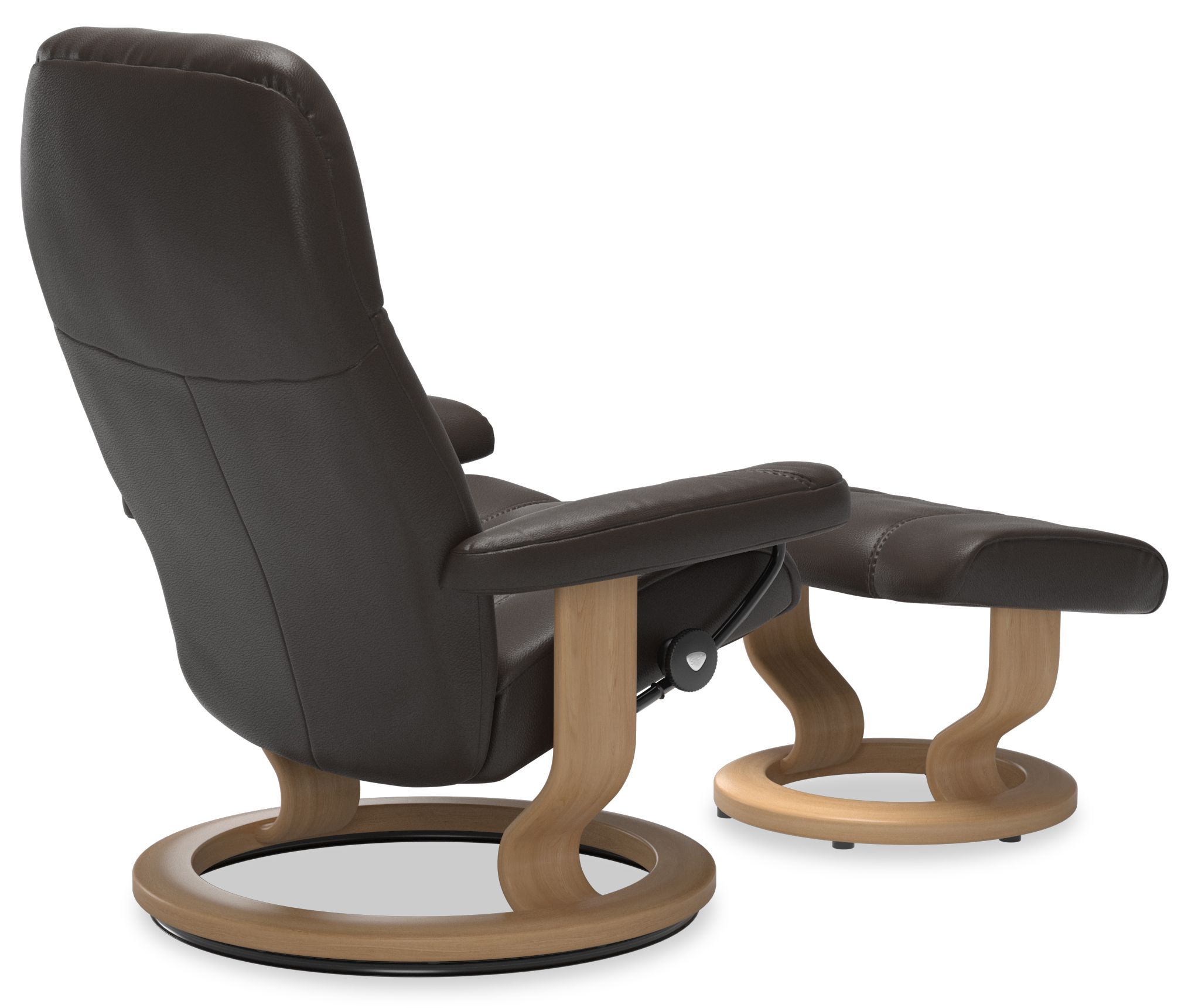Relaxfauteuil + hocker Consul Classic  | StresslessB76 x D71 x H100 cm
