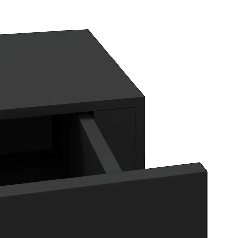 vidaXL - Ladeschap - Zwart - MDF