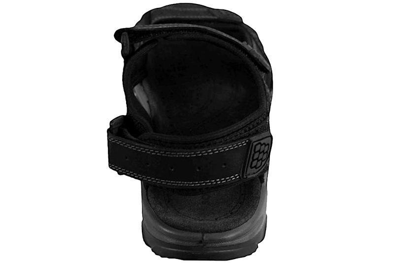 SOFTWALK SANDAL I SORT OLIERET SKIND