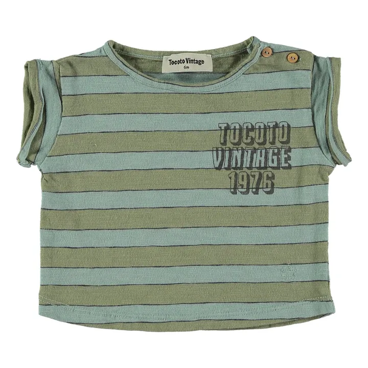 Tocoto Vintage T-Shirt 1976 Baby Coton Bio | Vert