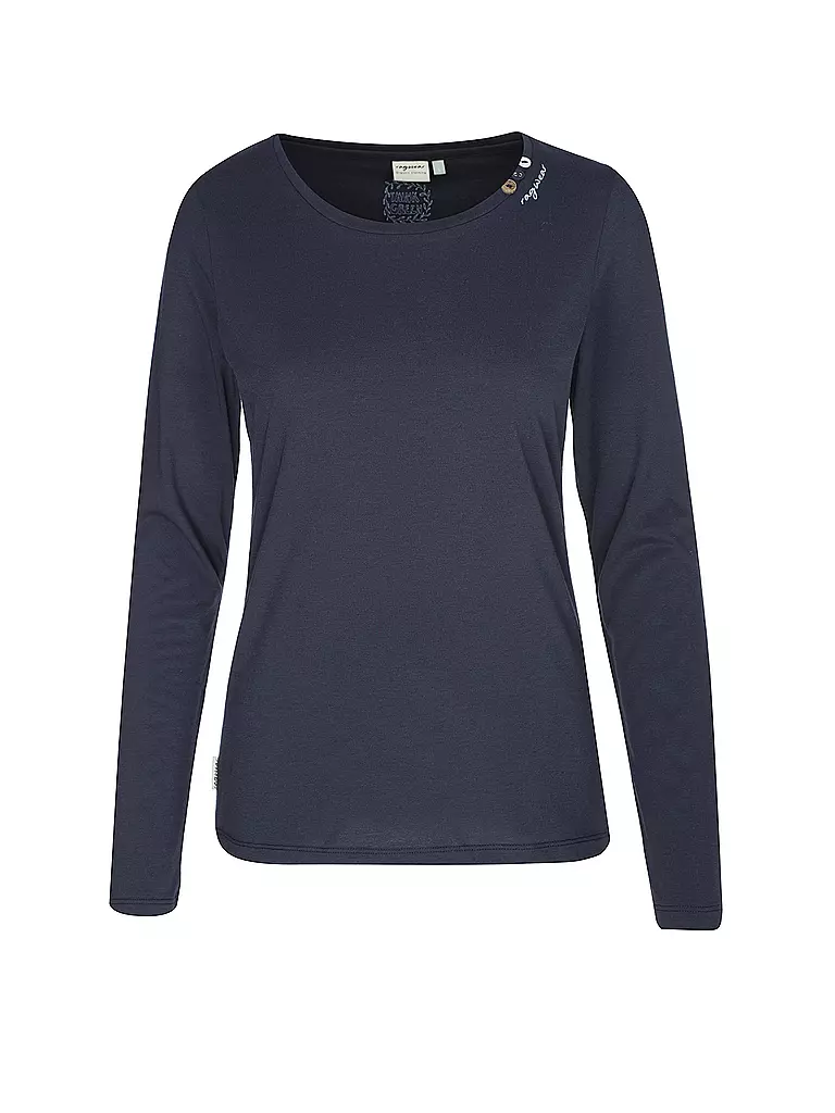 RAGWEAR Langarmshirt FLORAH dunkelblau