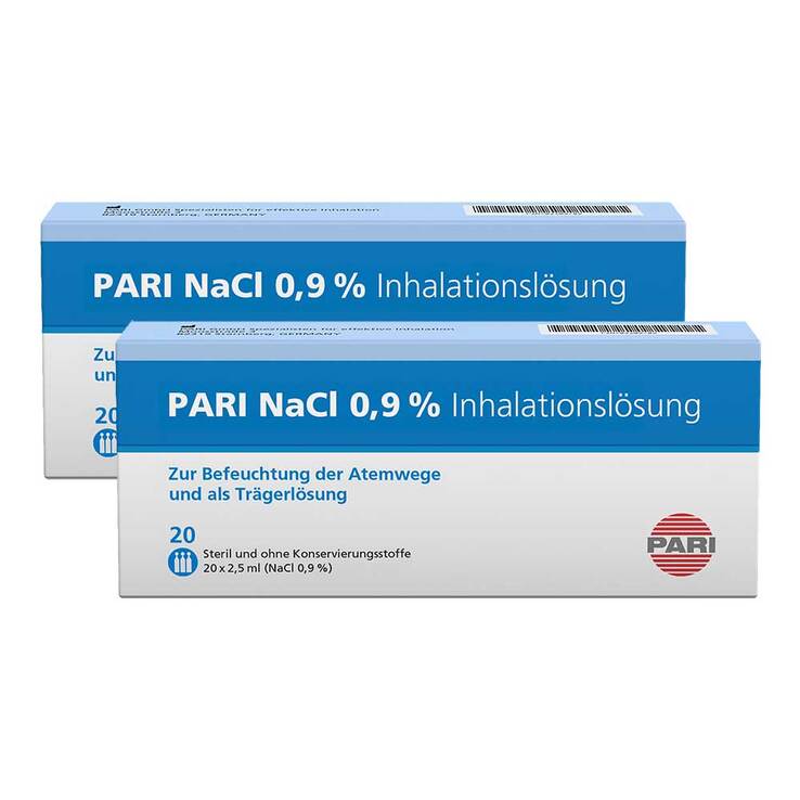 PARI NaCl Inhalationslösung Ampullen, 2x 20x5 ml