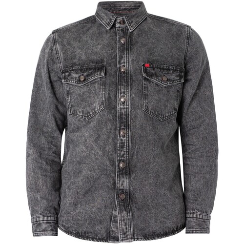 BOSS - Chaqueta Vaquera Epaz Gris