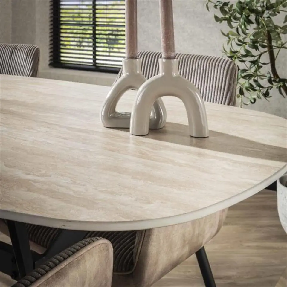 Hoyz Collection - Eetkamertafel 180 Ceramic - Ceramic Travertine