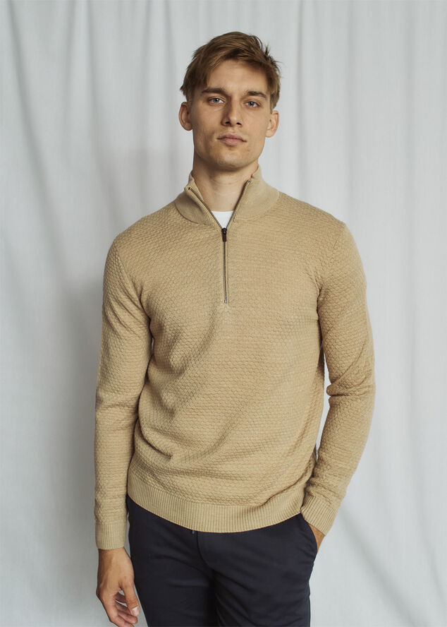 Bruun & Stengade BS Innes Regular Fit Knitwear Sand