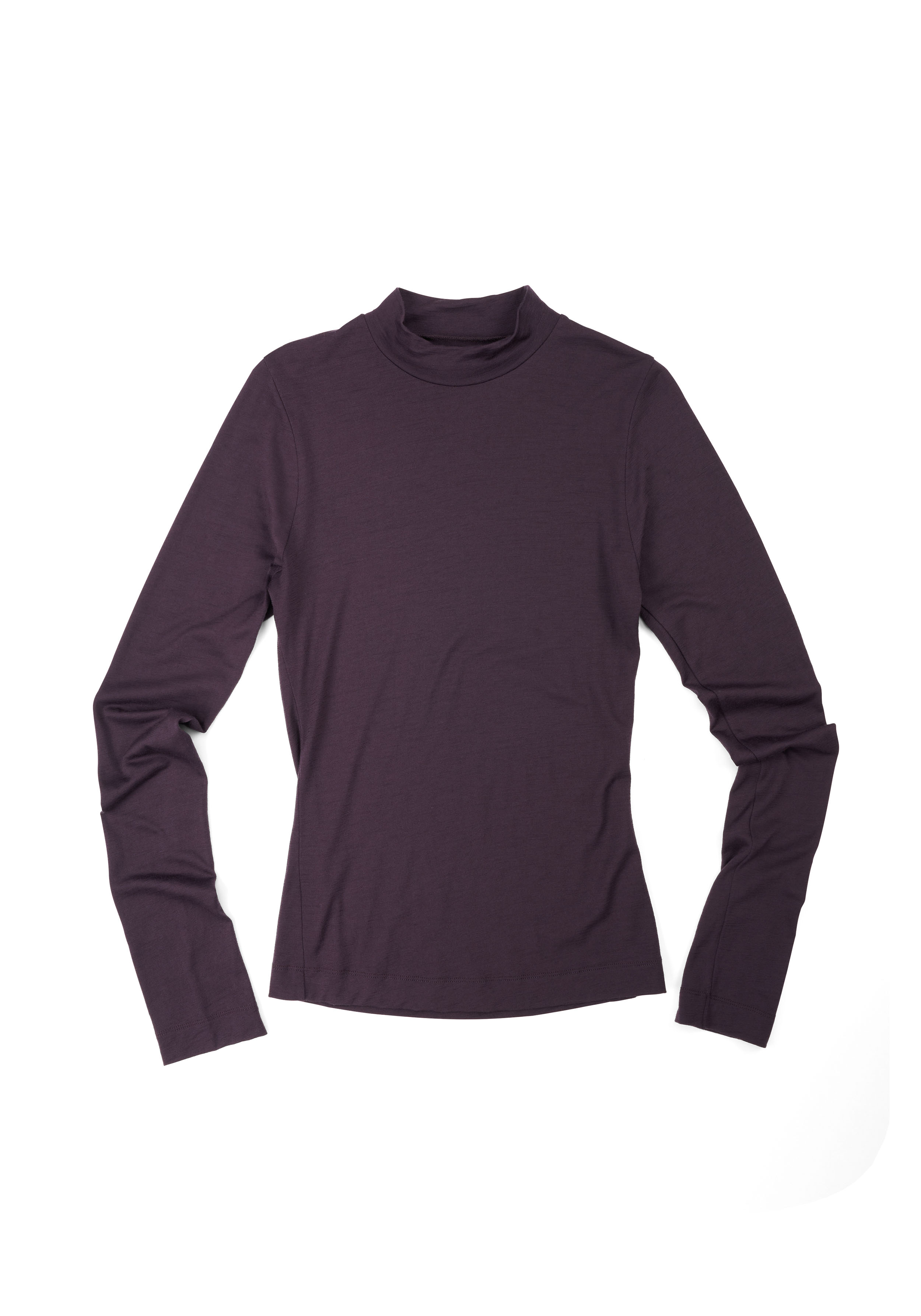 Pinqponq Longsleeve Mockneck Merino Women Sheep Plum