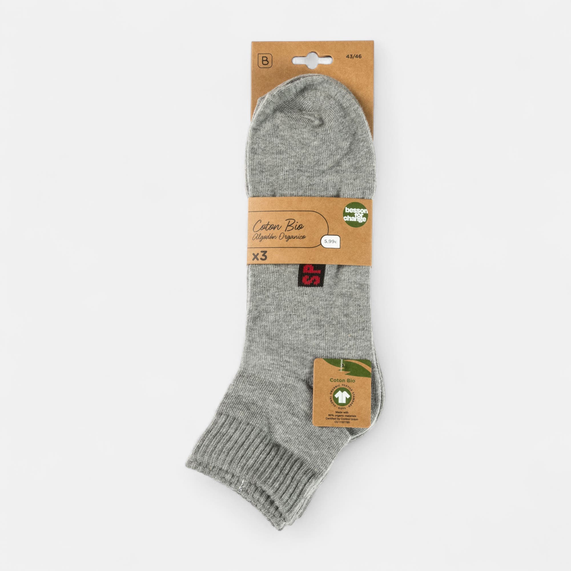 Chaussettes Homme gris