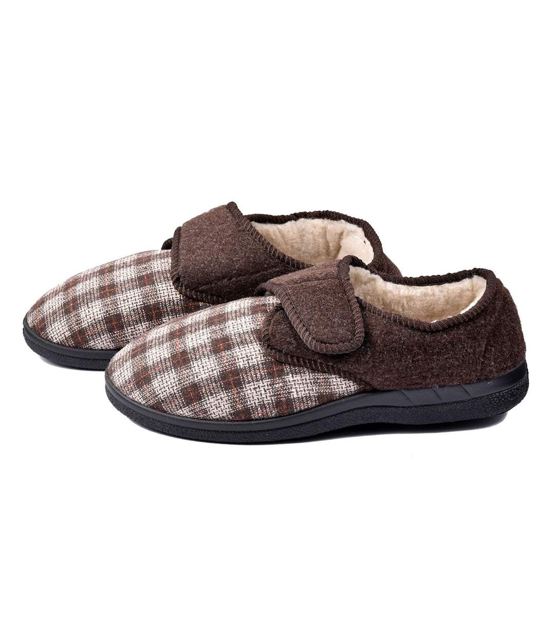 CHARENTAISE Homme Pantoufle PREMIUM SCRATCH MU7291 MARRON