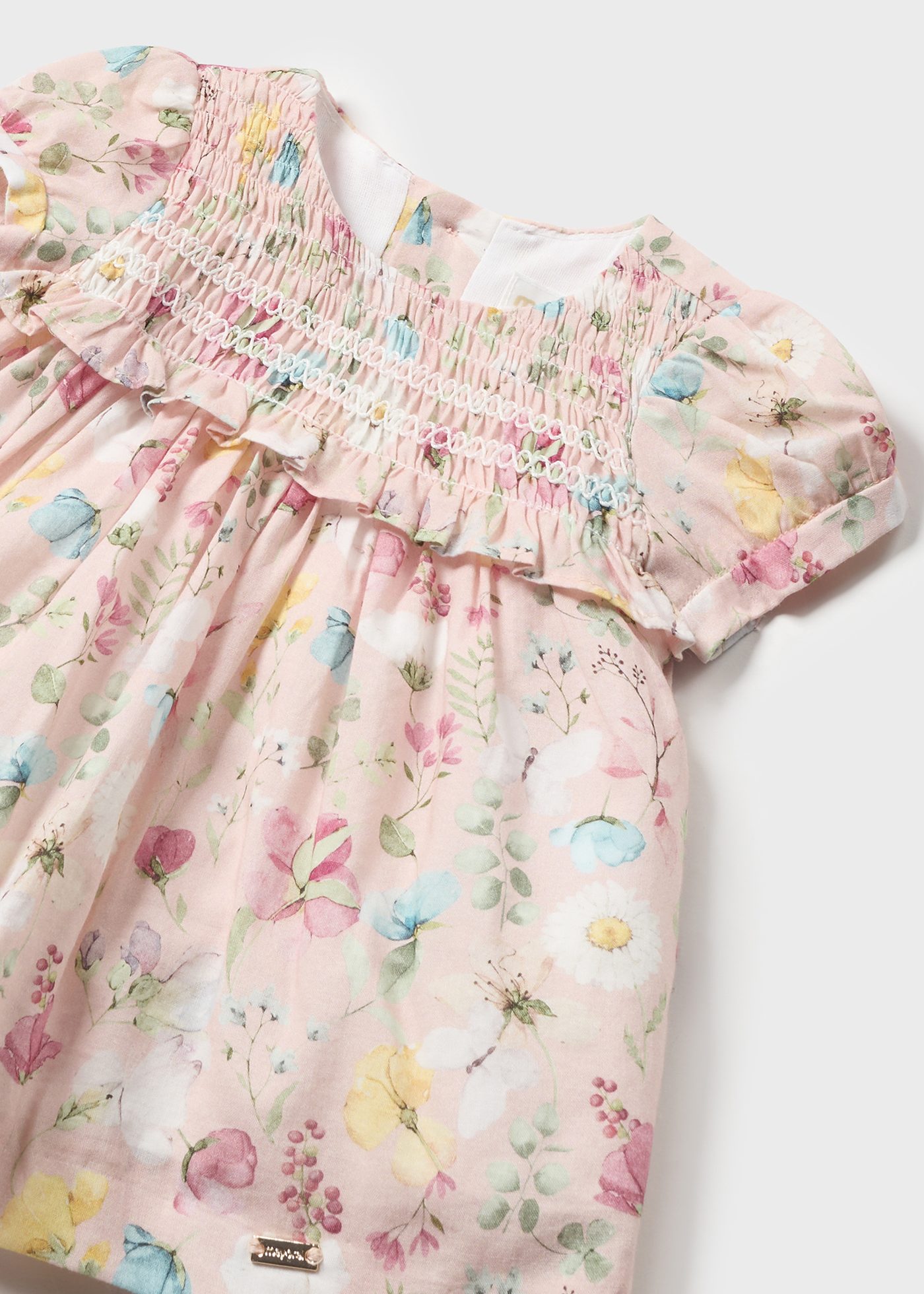 Vestido para recém-nascido Better Cotton Jade com capa para fralda