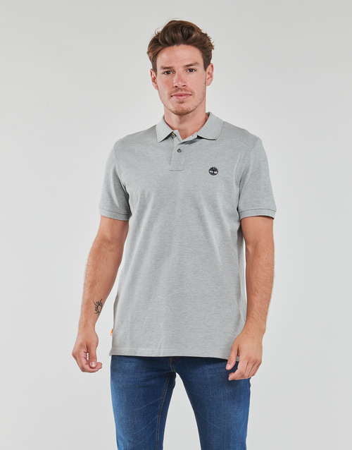 Timberland - SS MILLERS RIVER TIPPED PIQUE SLIM - Gris