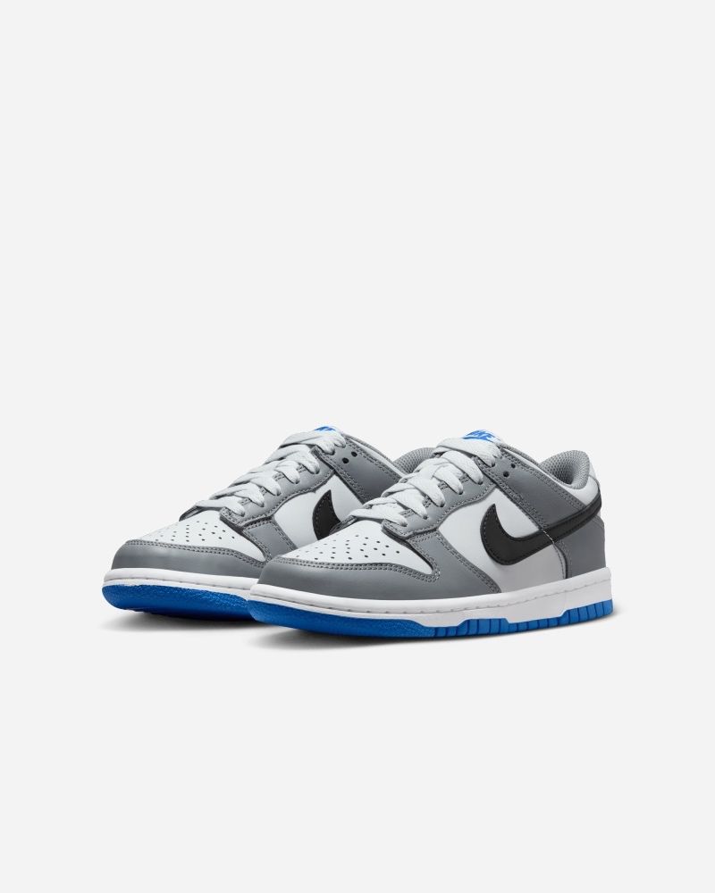 Chaussures Nike Dunk Low Gris & Noir pour enfant