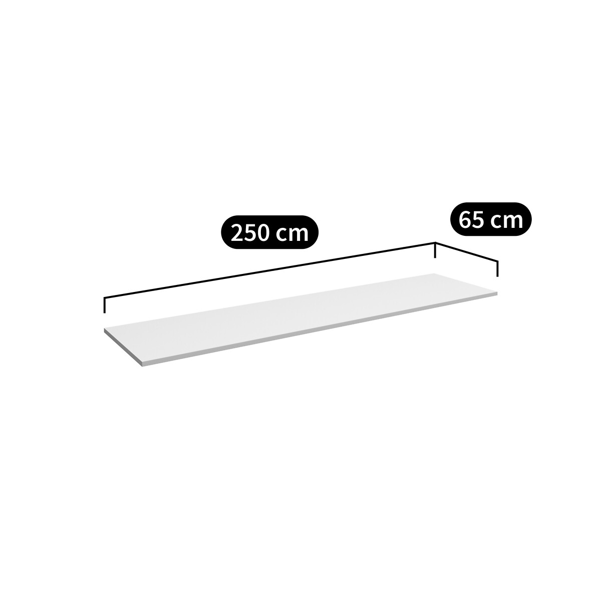 AM.PM<br> Tampo de mesa folheado a carvalho L250cm, para trabalho