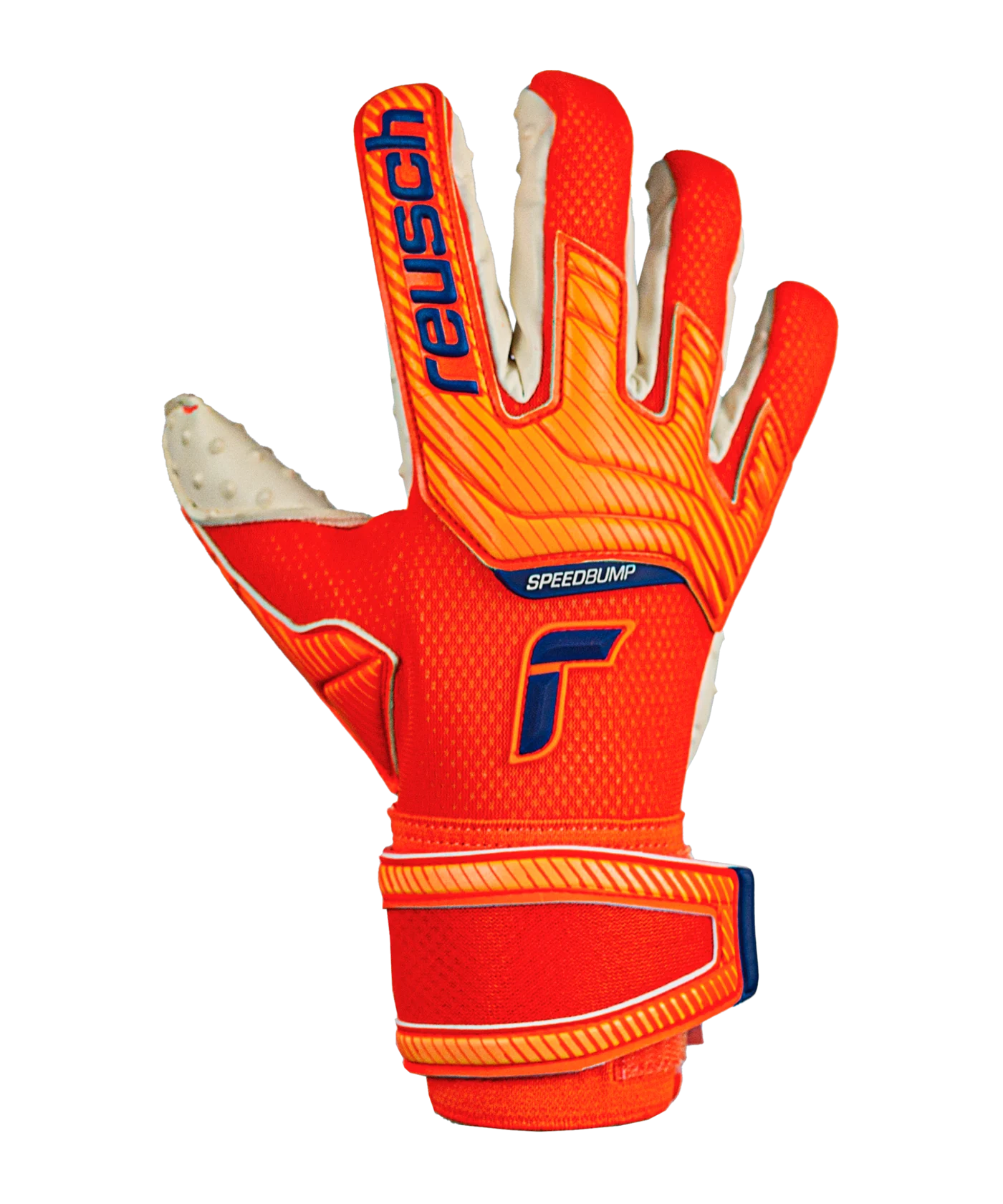 Reusch Attrakt SpeedBump TW-Handschuhe Orange Blau F2290