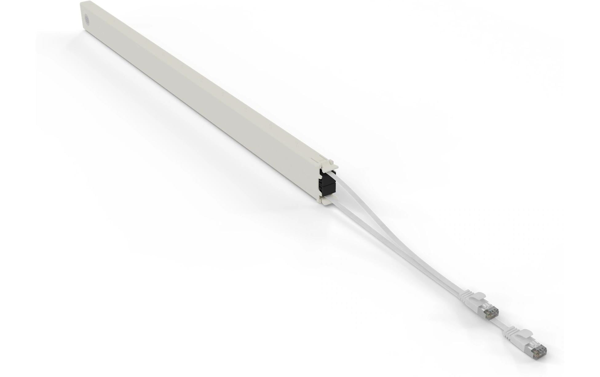 patchbox.one / Cassette / 46RU / Cat 6A, STP, 2.5 m, WeissAll-in-One Lösung für Ordnung im Netzwerkschrank