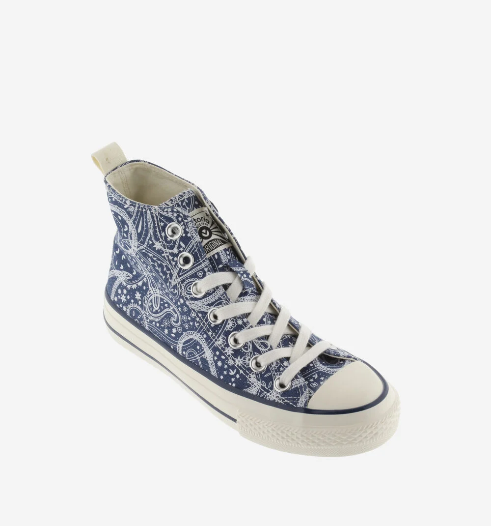 TRIBU BRILLO BANDANA TOILE BRILLANT Baskets montantes imprimé bandana MARINO