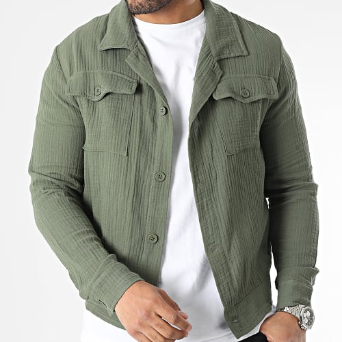 Chemise Manches Longues Vert Kaki