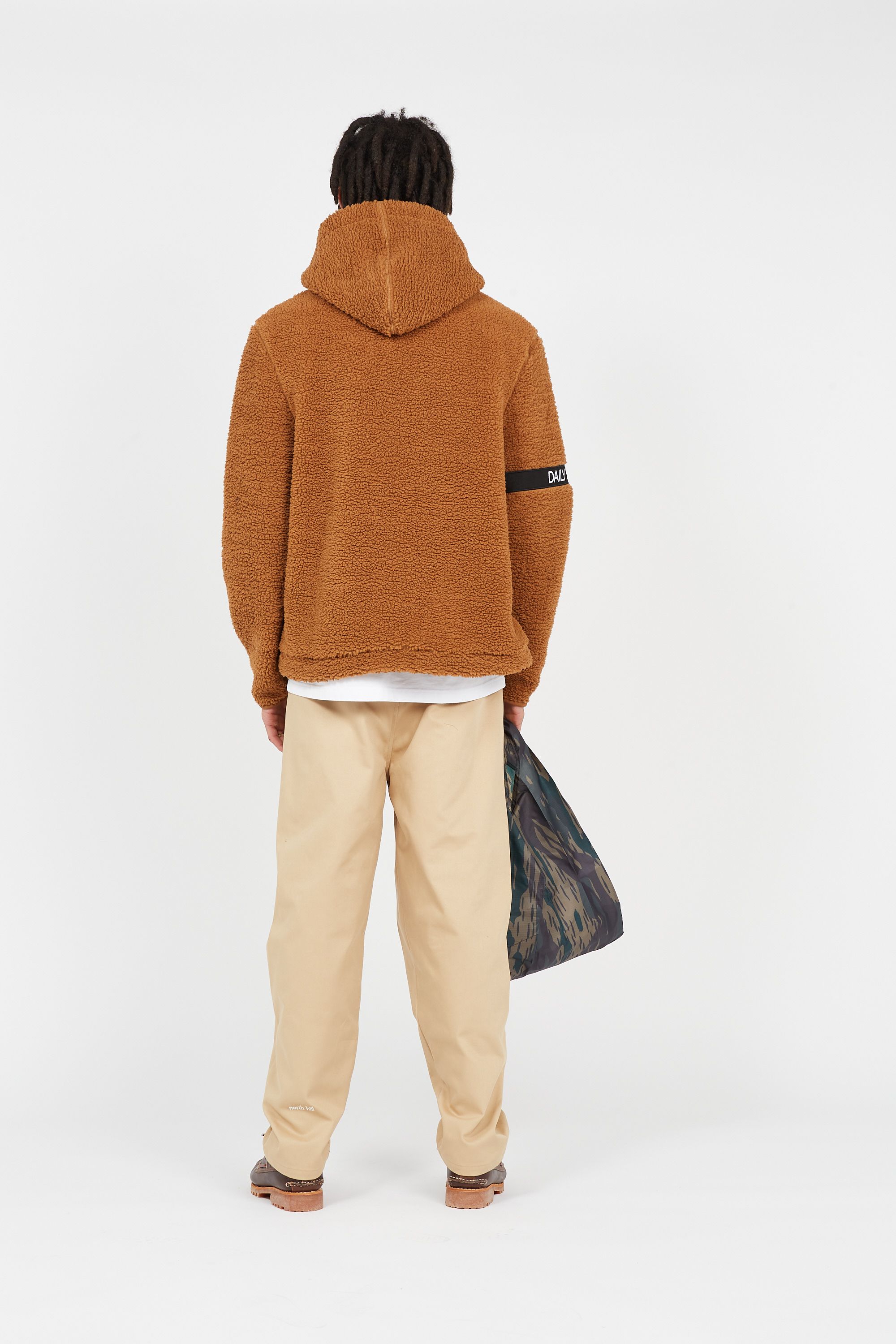 Daily Paper Hoodie sherpa captain Marron