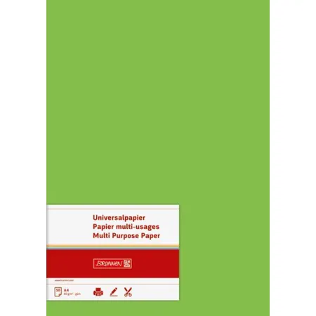 BRUNNEN Briefbögen Universalpapier A4, 80g/m², 50 Blatt, hellgrün