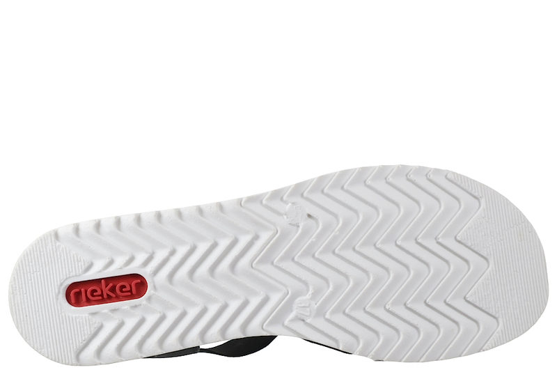 RIEKER SANDAL I SORT PU